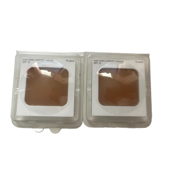 Lot of 2-CLINIQUE Even Better Compact Makeup Refill #18 Sand